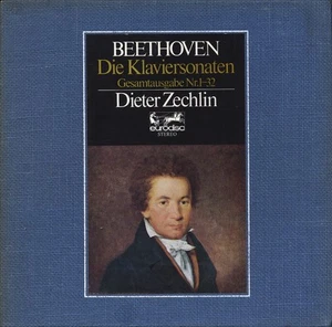 Dieter Zechlin "Beethoven: Die Klaviersonaten 1-32" Eurodisc 80262XK, 12 LP Box - Picture 1 of 3