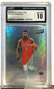 2022 Panini Father's Day 15 Zion Williamson PSA Gem Mint 10 New Orleans Pelicans - Bild 1 von 2