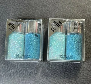 2x Hard Candy POPPIN PIGMENTS Pure Glitter #783 Deep Blue Sea - Picture 1 of 4