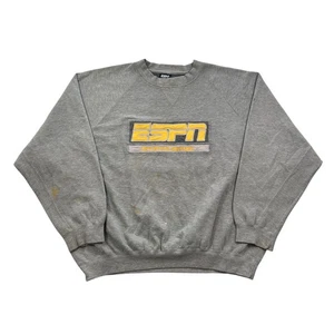 Vintage 90s ESPN SportsCenter Pullover Sweatshirt Size XL Distress Media Sports - Picture 1 of 12