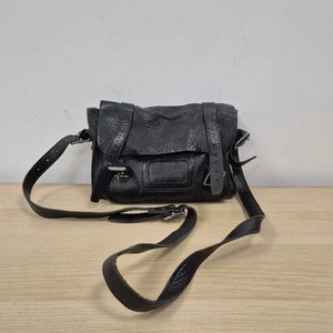 Dr Martens Black Slouchy Soft Leather Satchel Messenger Shoulder Bag Medium 11" - Picture 1 of 9