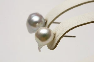 Akoya Perlen Ohrringe 8,0-8,5 mm natürlich mehrfarbig 14 kWg - Bild 1 von 3