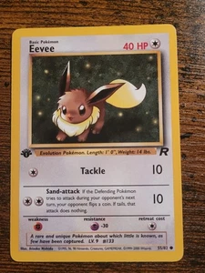 Pokémon Team Rocket #55/82 Eevee LP - Picture 1 of 2