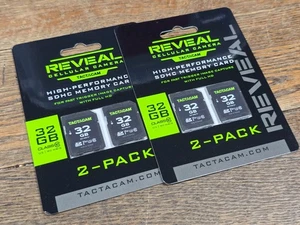 x2⚡Tactacam REVEAL Tarjetas de Memoria SD para Cámara Celular - 32 GB PAQUETE DE DOS = 4 TTL - Imagen 1 de 2