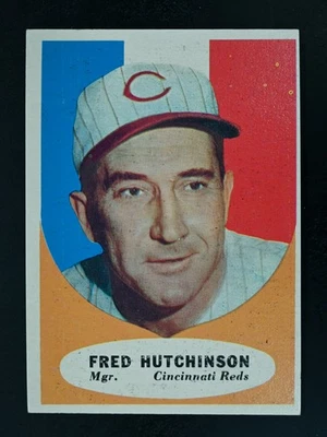 1961 Topps #135 Fred Hutchinson MGR Cincinnati Reds NR-MINT - Image 1 of 2