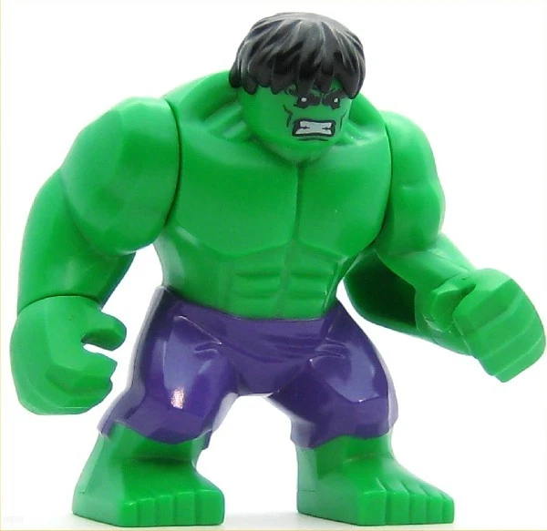 LEGO Super Heroes Minifigure Hulk with Dark Purple Pants (Genuine) - Image 1 of 1