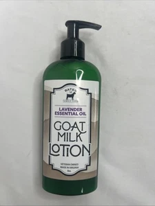 Bates Family Farm Lavanda Latte di Capra Lozione Naturale Mani e Corpo 8 oz Oli a Pompa - Foto 1 di 4