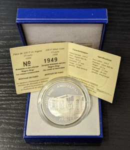 Mint de Paris Boxset Be 100 Francs Silver 1996 Amsterdam Magere Brug - Picture 1 of 2