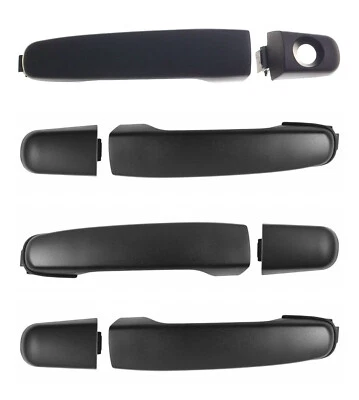 外门把手套装 4 黑色纹理全新适用于雪佛兰庞蒂亚克土星 — 第 1/4 张图片