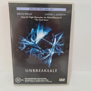 Unbreakable DVD Rated M15+ Pal Region 4 2 Disk Bruce Willis Samuel L Jackson - Picture 1 of 4