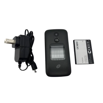 Alcatel MyFlip 2 Clamshell A406DL Flip Phon 2.8" 4GB KaiOS nano SIM Tracfone - Image 1 of 4