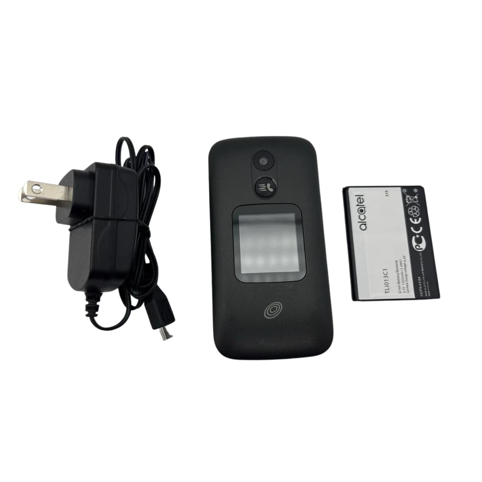 Alcatel MyFlip 2 Clamshell A406DL Flip Phon 2.8" 4GB KaiOS nano SIM Tracfone - Image 1 of 4