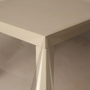 PVC CRYSTAL CLEAR TABLE CLOTH VINYL WIPE CLEAN PROTECTOR PLASTIC COVER WIPEABLE - Picture 1 of 1
