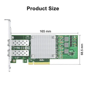 10G Dual SFP+ Network Card, For Broadcom 57810S, PCI Express x8 - Picture 1 of 6