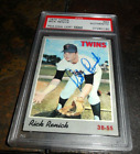 1970 Topps #93 Rick Renick Signed Minnesota Twins Autographed Psa/Dna