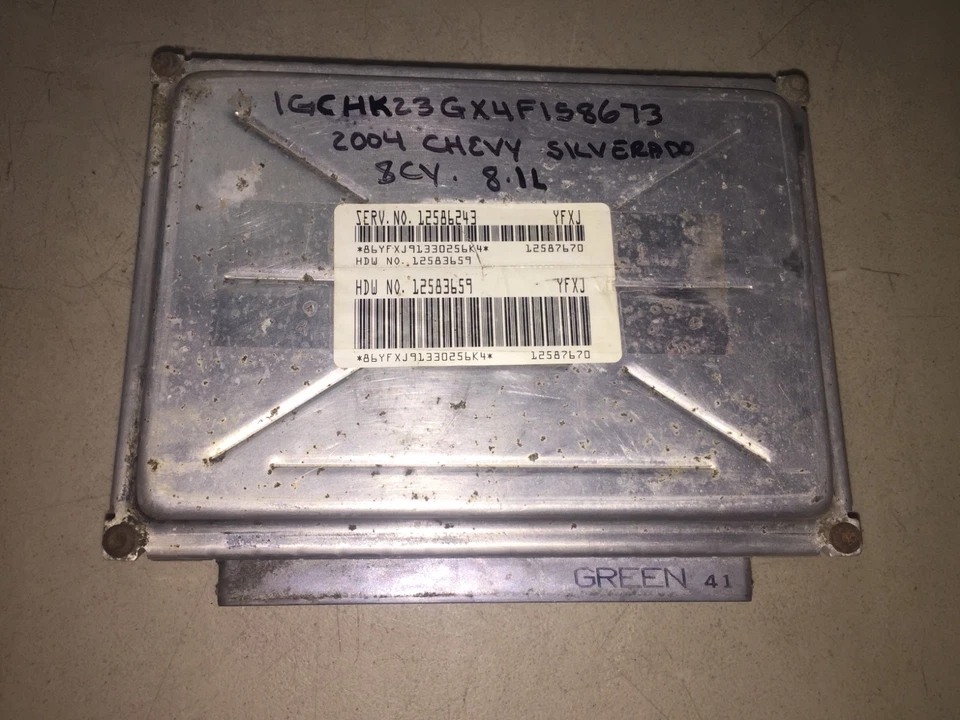 Chevy Silverado 2500 2004 HD motor computador 8,1 L HDW no. 12583659 Foto 1 de 1