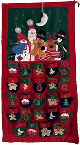 Prima Adventskalender Elegant 24 Tage Weihnachten Geschenk Taschen Kinder Vintage - Bild 1 von 10