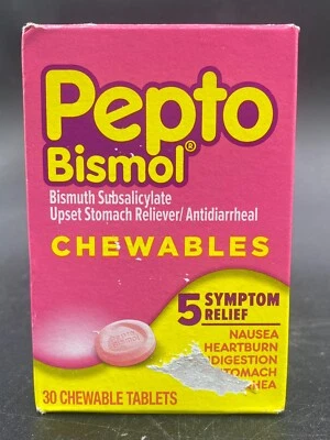 Pepto Bismol - Chews Digestive Relief - 30 Tablets - EXP 01/2026+ - Image 1 of 4