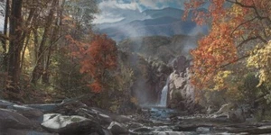 Phillip PHILBECK "Smoky Mountain Grandeur - Mt. LeConte" Giclee on Canvas Signed - Picture 1 of 7