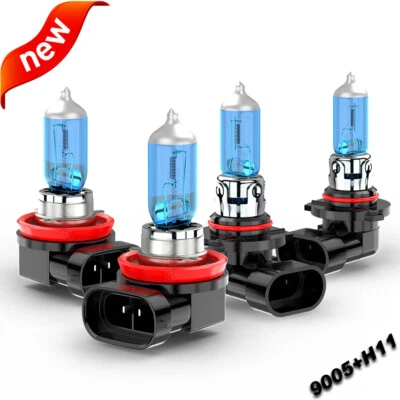 Combo 9005 H11 faros halógenos haz alto/bajo blanco 4x para Scion XB 2008-2015 Foto 1 de 4