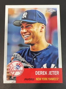 2022 Topps Chrome Platinum Anniversary Image Variation Derek Jeter YANKEES! Rare