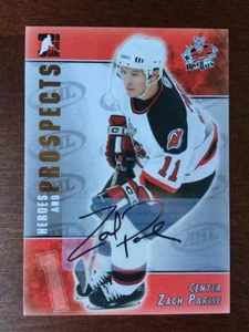 2005 ROOKIE ITG Heroes and Prospects Zach Parise Auto Autograph RARE RC WILD - Picture 1 of 2