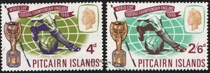 PITCAIRN ISLAND - COPA DEL MUNDO 1966 (2) USADO FINO (A30504) - Imagen 1 de 1
