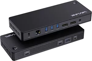 WAVLINK USB 4 Docking Station 40Gbps 96W Charging Dual Monitors w/2X DisplayPort - Picture 1 of 9