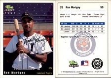 Ron Marigny Signed 1991 Classic Best Lakeland Tigers #20 Card Auto
