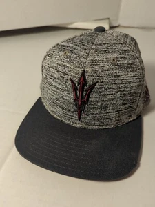 Adidas ASU Arizona State University Sun Devils Adidas Cap/Hat gray Snap Back - Picture 1 of 10