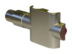 PURMO Armatur für Designheizkörper 50 mm Einrohr Durchgang RAL 9016 - Bild 1 von 1