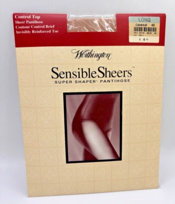 Pantimedias Worthington Sensible Sheers Super Shaper Largas Avena 40 De Colección Nuevas de Lote Antiguo Foto 1 de 4