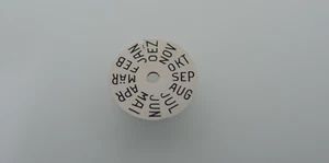 Record Geneve Datofix Monatsscheibe, Month Disc Deutsch, cal. 107C, 106C, NOS - Picture 1 of 5