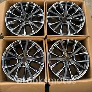 20" GRAY STYLE WHEELS RIMS FITS FOR 2008-2014 BMW 7 SERIES F01 02 03 04 817 - Picture 1 of 10