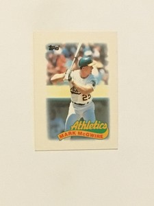 1989 Topps Mark McGwire Major League Leaders Mini