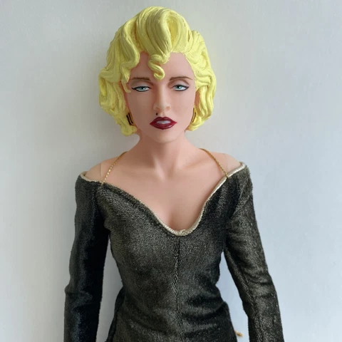 Vintage 1990 Disney Dick Tracy 13" Cloth Doll Action Figure Applause Madonna Cover