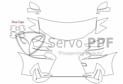 PreCut Suntek PPF-超透明文胸膜适用于17+雷克萨斯IS 300 350 Turbo F运动型 — 第 1/4 张图片