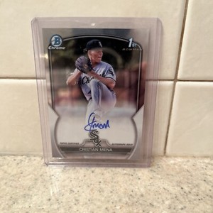 2023 Bowman Chrome Cristian Mena 1st Prospect Auto On Card Chrome #CPA-CM