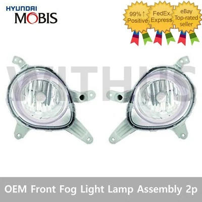 OEM Front Fog Light Lamp Assembly 2p For 2013-2016 Hyundai Veloster Turbo_ - Image 1 of 2