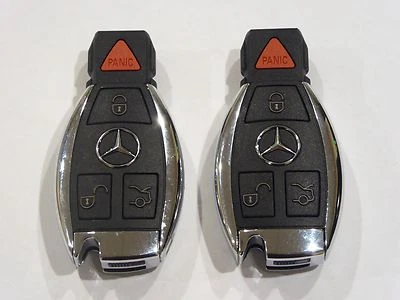 Two (2)  IYZDC07 MERCEDES BENZ OEM KEY FOB 4 BUTTON Keyless Entry Remote GENUINE - Image 1 of 4
