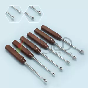 Set curette ossee spinali OR grado Halle coppa ovale strumento chirurgico ortopedico - Foto 1 di 2