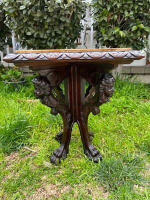 Vintage Art Deco Women Figural Marble Side  Table From Gordon Webb  Estates - Image 1 of 4