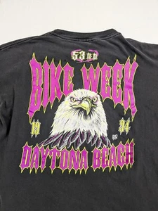 Vintage Daytona Beach Florida Bike Week 1994 Eagle Crewneck Large RARE Flaw - Picture 1 of 9
