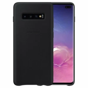 Original Samsung Leather Cover Case Hülle EF-VG973 für Galaxy S10e Schwarz - Zdjęcie 1 z 5