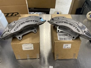 2016+ Corvette Z06 Gray Rear Brembo Carbon Ceramic GM Brake Calipers Fits Z28 - Picture 1 of 4