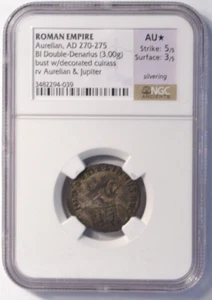 AD 270-275 Roman Empire BI Double-Denarius NGC Certified AU * Star - Picture 1 of 3