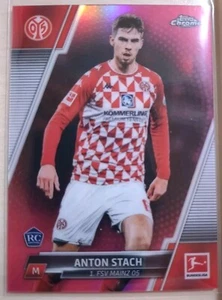 Anton Stach Magenta Refractor RC /399 Mainz 05 - Topps Chrome Bundesliga 2021-22 - Bild 1 von 2