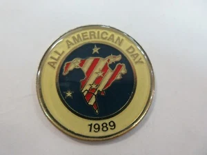 1989 ALL AMERICAN DAY CAR BADGE .. - Picture 1 of 3