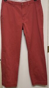 Polo Ralph Lauren Bedford Chino Pants Cotton 35x 32 Red Classic Fit Cotton