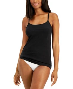 Nuevo con etiquetas Charter Club Shelf-Brah Cami Tank Negro XL - Imagen 1 de 6